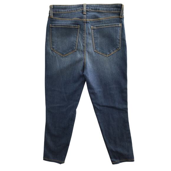 L'agence Margot Striped Skinny Jeans Women's Size 29 Hi Rise Neptune - Picture 6 of 15